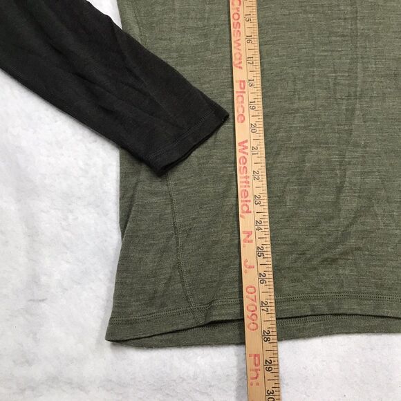 SMARTWOOL Shirt Men L Green Classic Thermal Base Layer Merino 250 Wool Runner - Picture 5 of 10